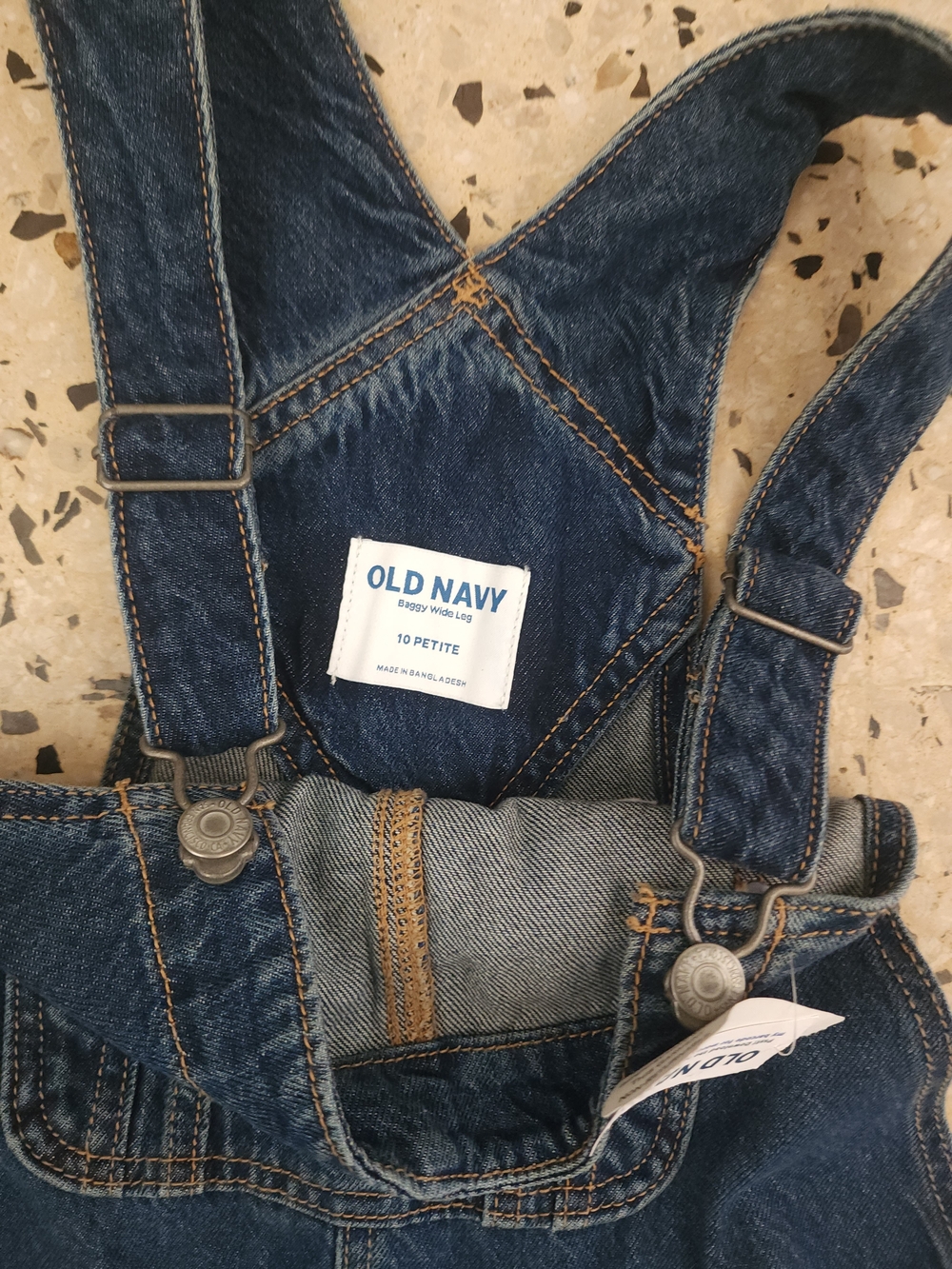 Old Navy Blue Denim Overalls - Picture 2 of 3